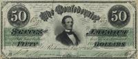 Gallery image for Confederate States of America p54a: 50 Dollars